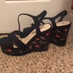 Never worn MIA wedges